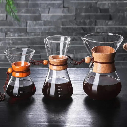 1Pcs Hand Brewed Coffee Sharing Pot Filter Screen Glass   Cup   Set Drip Small Household   Jar