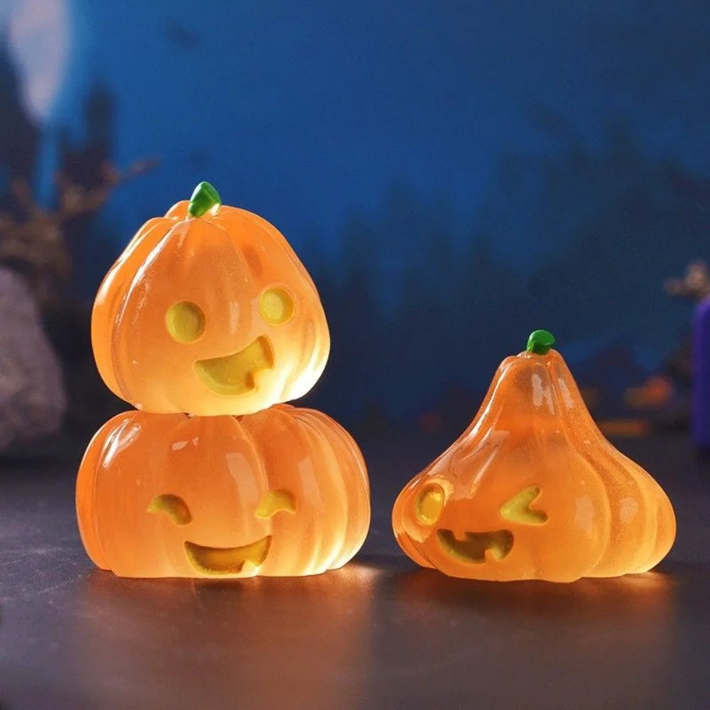 Halloween ghost luminous pumpkin lantern desktop ornaments micro-landscape creative station home decoration crafts Holiday gift