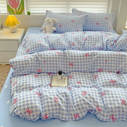 Grid Duvet Cover Set