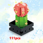 Potted Building Blocks Simulate Succulent Flower Bouquets, Creative Puzzle Block Toys, Eternal Flowers, Home Decoration Kid Gift