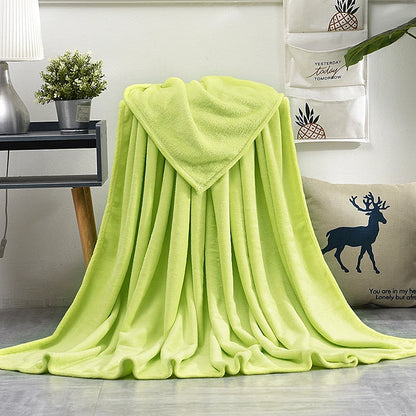 Soft Warm Blankets For Beds Winter Warm Coral Velvet Solid Sofa Cover Bedspread Winter Plaid Blankets Winter Sheet Bedspread