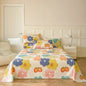 Flower Bed Sheet Set 3Pcs Cotton Thickened