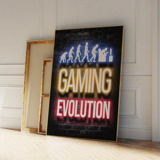 Neon Light Gaming  Wall Art