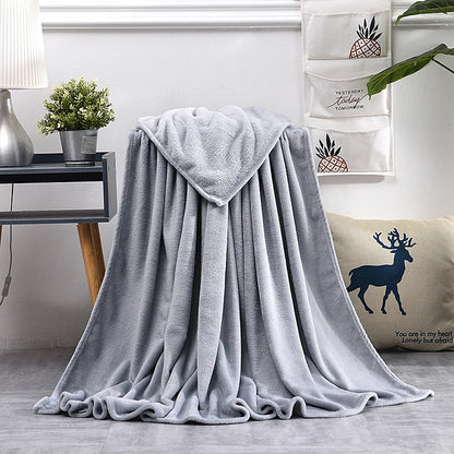 Soft Warm Blankets For Beds Winter Warm Coral Velvet Solid Sofa Cover Bedspread Winter Plaid Blankets Winter Sheet Bedspread