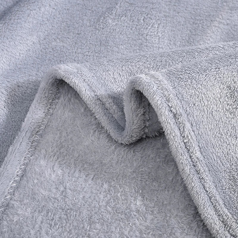 Soft Warm Blankets For Beds Winter Warm Coral Velvet Solid Sofa Cover Bedspread Winter Plaid Blankets Winter Sheet Bedspread