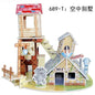 Custom Puzzle Photo Cartoon Castle Princess House 3d Puzzle Jigsaw Learning Educational Toys For Children Personalized Gift Toys