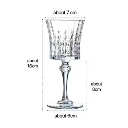 France Crystal Wine Glasses Sparkling Champagne Cocktail Whiskey Clear Cup Party Bar Restaurant Luxury Decorations Sobriety Set