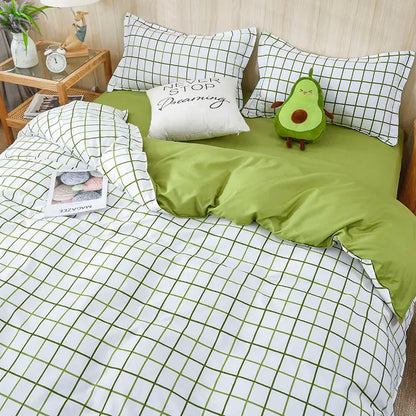 Grid Duvet Cover Set