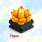 Potted Building Blocks Simulate Succulent Flower Bouquets, Creative Puzzle Block Toys, Eternal Flowers, Home Decoration Kid Gift