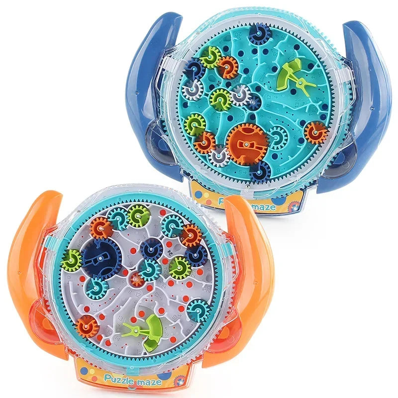 3D Creative Puzzle Maze Magic Transparent Puzzle Speed Cube Rolling Ball Magic UFO Maze Toys For Children Stress Reliever Toys