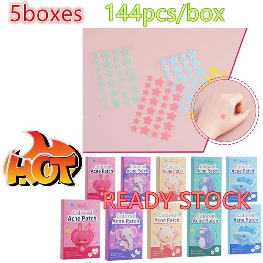 5box Colorful Mini Star Invisible Acne Removal Pimple Patch