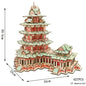 3D Wooden Tower Puzzles Chinese Architecture Pagoda Temple Pavilion DIY Building Model Wood Jigsaw Toys For Children Kids Gift