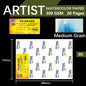 BAOHONG 20pcs 100% Cotton Artist Watercolor Drawing Paper