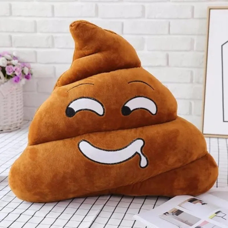 Poop emoji pillow