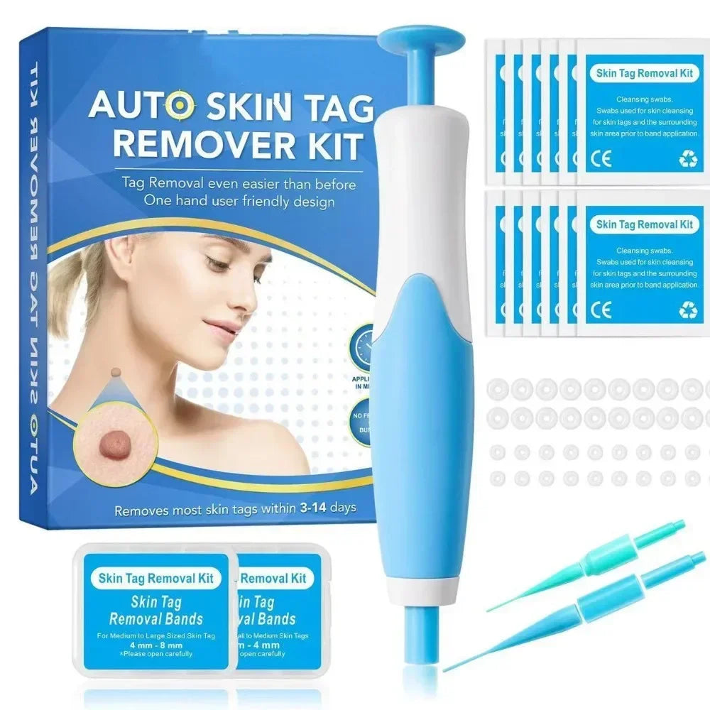 2-In-1 Painless Auto Skin Tag Mole Wart Removal Kit