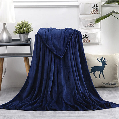 Soft Warm Blankets For Beds Winter Warm Coral Velvet Solid Sofa Cover Bedspread Winter Plaid Blankets Winter Sheet Bedspread