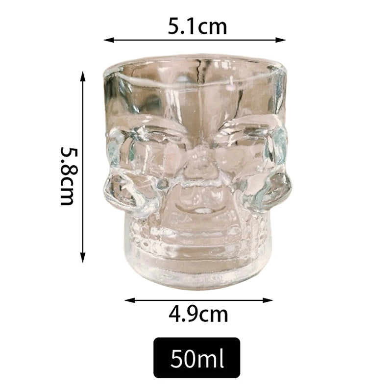 Halloween Household Skull Head Glass