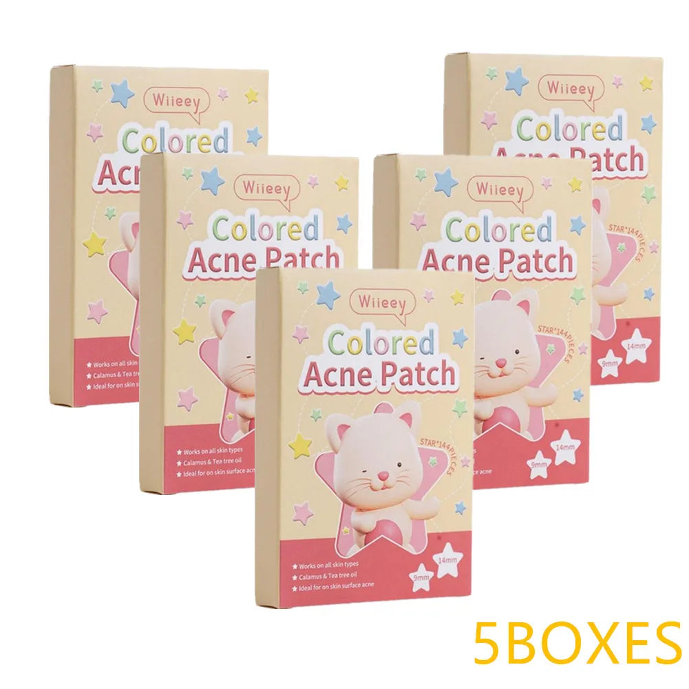 5box Colorful Mini Star Invisible Acne Removal Pimple Patch