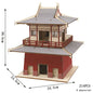 3D Wooden Tower Puzzles Chinese Architecture Pagoda Temple Pavilion DIY Building Model Wood Jigsaw Toys For Children Kids Gift