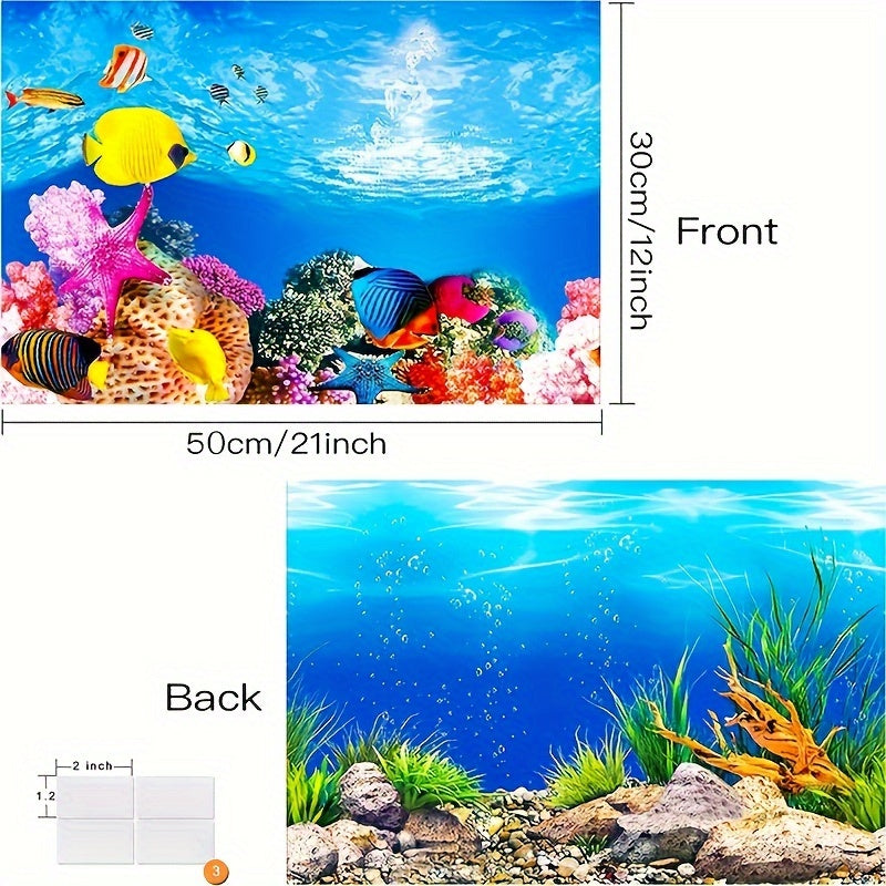 1pc Fish Tank Background Paper