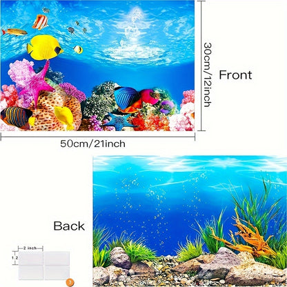 1pc Fish Tank Background Paper