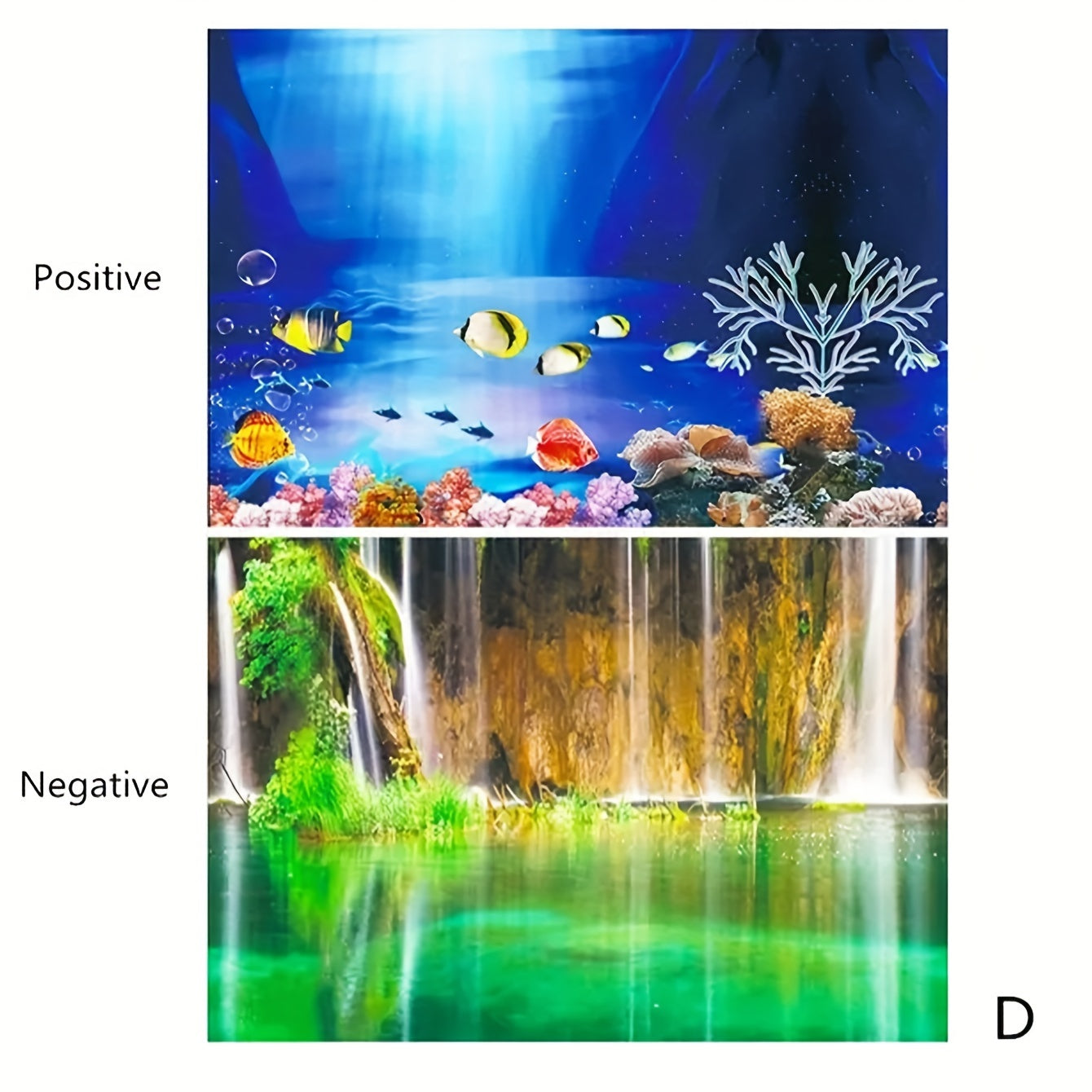 1pc Fish Tank Background Paper