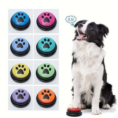 Paw Print Dog Training Buttons - 4, 8, 10 Pcs